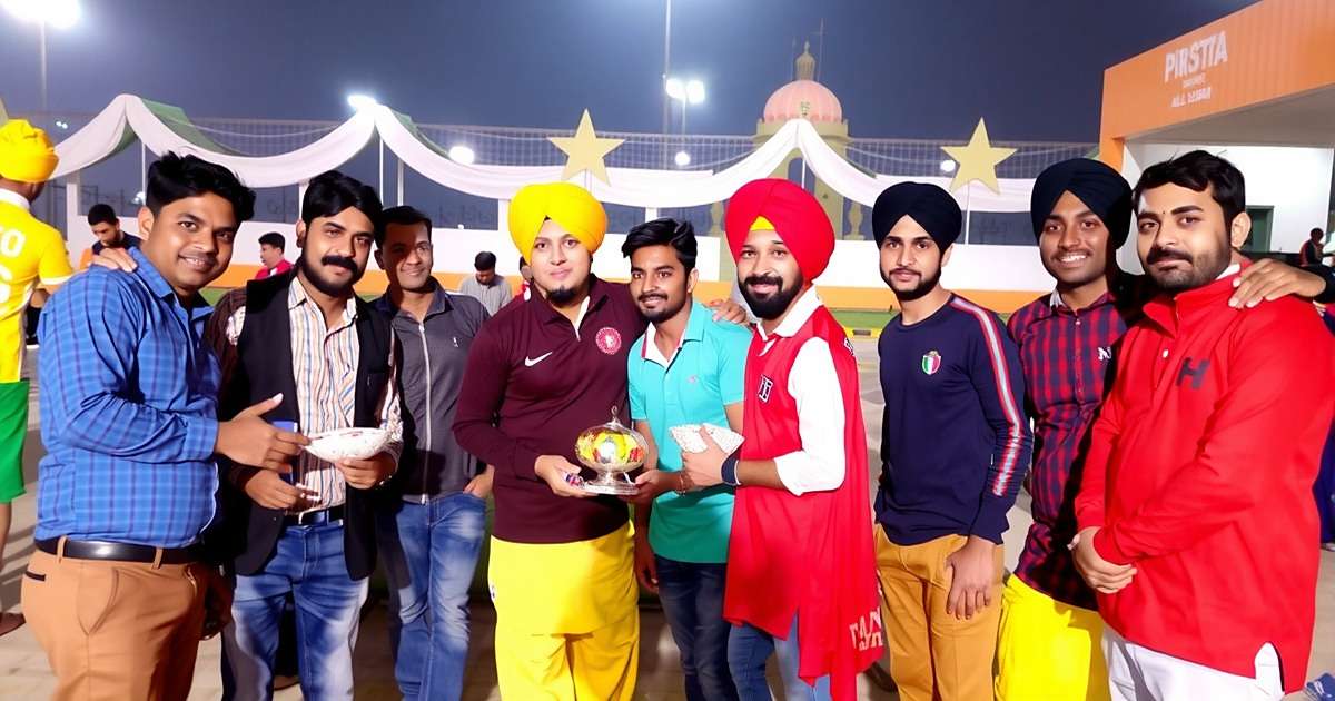 Amritsar All Stars community in Punjab Group of Indian players enjoying Amritsar All Stars together at a community event in Punjab